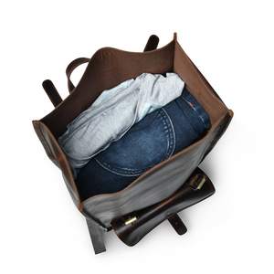 Personalized Leather Rolltop <b>Backpack</b> Full Grain <b>15</b>" <b>Laptop</b> Rucksack Personalized Hipster <b>Backpack</b> LRTB-0075 - Product Image 6