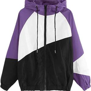 Femmes imperméable léger hiver polaire vestes respirant coupe-vent tissé tissu fermeture à glissière solide motif coton remplissage - Product Image 2