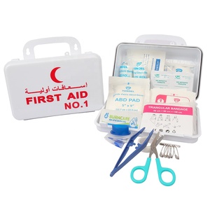 <span class=keywords><strong>Trousse</strong></span> de premiers soins d'urgence tout usage pour 10 personnes Ensemble de 57 pièces pour le travail, la maison et la voiture-Fournitures médicales et formation - Product Image 1