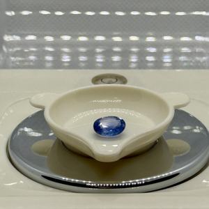 พลอยหลวมไพลินธรรมชาติสีน้ำเงินตัดรูปวงรีที่ไม่ผ่านความร้อน - Product Image 1