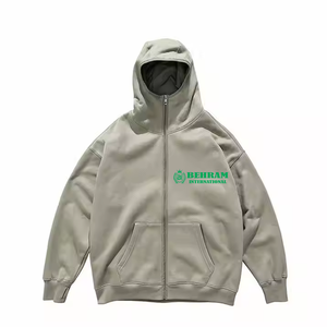 Veste à capuche unisexe avec fermeture éclair, entièrement zippée, en molleton French Terry, respirante, séchage rapide, pour l'hiver, athlétique, grandes tailles, meilleure qualité - Product Image 6