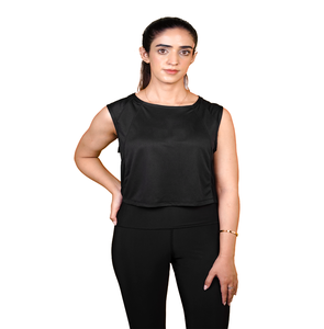 Camiseta sin mangas corta para mujer de alta calidad, chaleco de Yoga sin costuras, ropa de gimnasio de verano con logotipo personalizado, venta al por mayor, tela de punto a granel para mujer - Product Image 1