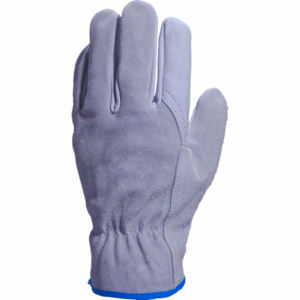 ถุงมือขับรถหนังวัวสีสะท้อนความปลอดภัยสำหรับงานอุตสาหกรรมถุงมือป้องกันมือสำหรับงานหนัก - Product Image 4