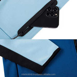 Conjunto Deportivo de Fútbol para Hombre, Diseño Moderno, 100% Poliéster, Forro Polar Técnico, Sudadera con Cremallera y Capucha, Pantalones Deportivos, Logotipo Personalizado del Equipo, Ropa Deportiva Informal, Estilo Vintage - Product Image 6