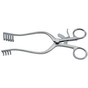 Rétracteurs auto-retenus Endochoice, rétracteur pointu et arrondi, 5 cm, 2x3 branches, acier inoxydable, rétracteur auto-retenus traversant - Product Image 4