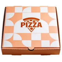 Boîtes à pizza miniatures de type tiroir, biodégradables, impression offset, design personnalisé, emballage en papier de qualité alimentaire, fournisseur en gros
