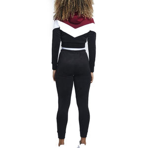 ชุดวอร์มผู้หญิงแบบสองชิ้น สวมใส่สบาย ผ้าเนื้อนุ่ม เหมาะสำหรับออกกำลังกาย ฟิตเนส และแฟชั่นในชีวิตประจำวัน - Product Image 4