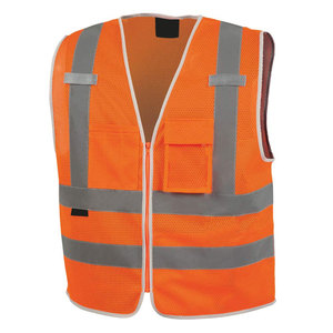 Nouveau gilet haute visibilité cousu pour hommes logo personnalisé/couleurs anti-rides respirant haute qualité pour hommes gilet haute visibilité avec au prix de gros - Product Image 1