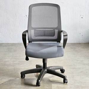 M1102D Minimalist Mesh Office Chair with Swivel Base and Black <b>Frame</b> Adjustable Height and Headrest Foldable for Hospital Use - Product Image 4