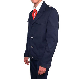 Uniforme d'école personnalisé avec étiquette, chemise à manches longues avec manteau, uniforme scolaire pour garçons - Product Image 1