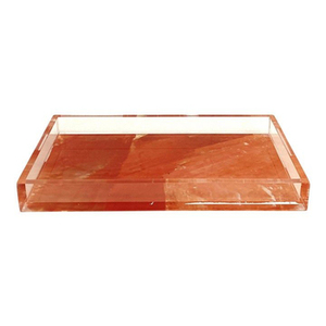 Buffalo Horn and Acrylic Serving Tray Customized Shape Elegant Large Tray for Dessert <b>Chocolate</b> and Stylish Tableware - Product Image 1