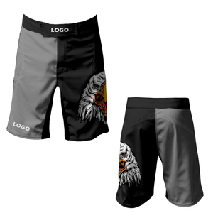 กางเกงมวยขาสั้นโพลีเอสเตอร์สำหรับ2025 100% ผู้ชายชุดกีฬาต่อสู้สำหรับฝึกศิลปะการต่อสู้พิมพ์ลายตามสั่ง - Product Image 1