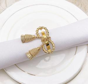 <b>Top</b> Selling Metal Napkin Ring in Gold For Christmas Dinner Party Use At Low Price From Manufacturer & Supplier In India - Product Image 4