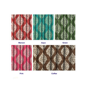 ชุดม่านบังแดดผ้าฝ้าย100% พิมพ์ลายสุดหรูสำหรับใช้ในบ้านห้องนั่งเล่นห้องนอนม่านแขวนประตู - Product Image 6