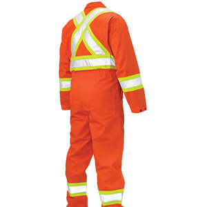 Overoles de Trabajo de Seguridad para Hombre con Cinta Reflectante / Uniformes de Trabajo Transpirables de Algodón - Product Image 5