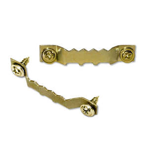 20-Piece Sawtooth <b>Hangers</b> for Picture Frames Brass Metal Type - Product Image 3
