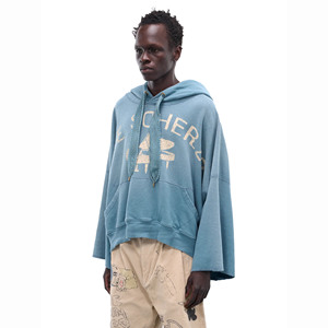 Sudadera con Capucha Extra Grande de Alta Calidad, 100% Algodón, Diseño Gráfico Personalizado para Impresión Puff, 500gsm, para Hombre, Ropa Urbana - Product Image 3