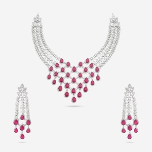 Zircon Bridal <b>Necklace</b> Elegant 182024 Style - Product Image 1