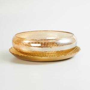 Soporte de chocolate con diseño curvo a mano en forma redonda con soporte de chocolate pulido dorado para servir chocolate y postre - Product Image 6