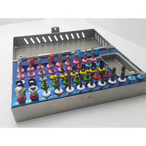 Kit de taladros quirúrgicos dentales certificados CE de acero inoxidable profesional de 16 Uds., potencia Manual quirúrgica Hosanna, incluye instrumentos - Product Image 3