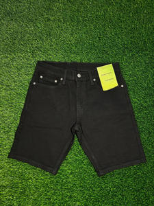 Shorts en jean vintage pour hommes, coupe droite, style streetwear d'été, en coton, baggy, personnalisables - Product Image 2