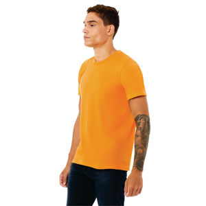 Airlume-Camiseta de manga corta CVC Unisex, Camiseta de algodón peinado y anillo, 52% poliéster, 32, 48% oz, Marmalade brezo, 4,2 - Product Image 2