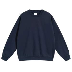 Sudaderas Holgadas de Manga Larga para Hombre, Estilo Informal, Lisas, de Felpa, 100% Algodón, Anti-Pilling, Cuello Redondo - Product Image 1