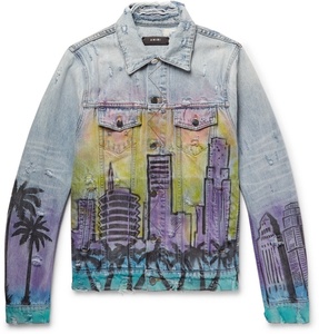 แจ็คเก็ตยีนส์เดนิมแบบลำลองปักลายขนาดใหญ่สไตล์วินเทจแบรนด์ส่วนตัว - Product Image 2