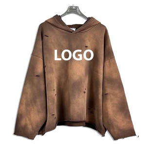 Sudaderas con capucha de algodón 100% con diseño lavado ácido y logotipo personalizado, temporada de secado rápido e invierno, venta al por mayor, precio nuevo y barato - Product Image 3