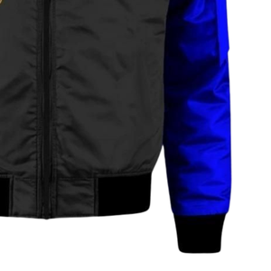 Veste en satin SGRho Sigma Gamma Rho 1922 bleu royal or brodée grecque Bomber Sorority Vêtements d'extérieur pour femmes - Product Image 5