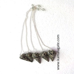 Péndulo curativo de cristal facetado de obsidiana negra, ágata, tipo de piedra preciosa, artesanías de piedra semipreciosa a la venta - Product Image 2