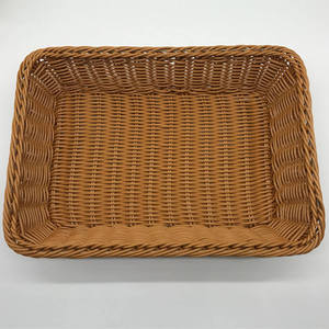 Cesta de Almacenamiento Tejida a Mano Multiusos Moderna y Ecológica de Ratán Natural Personalizada para el Hogar y Uso en Supermercados para Verduras - Product Image 1