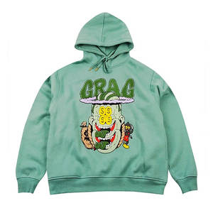 2024 nouveau Design Chenille sweat à capuche brodé séchage rapide coton Polyester polaire avec motif imprimé ODM gros manteau d'hiver - Product Image 3