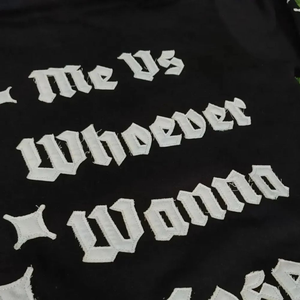 Oem Heavy Weight Men'S Pull Over Hoodies Wholesale Applique Embroidery <b>Hoodie</b> Custom Distressed Patch <b>Thermal</b> Hoodies - Product Image 2