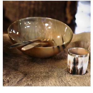 Bol de service en corne de buffle vintage de luxe, écologique, pour les fêtes et l'usage domestique, taille et forme personnalisables - Product Image 3