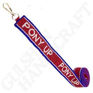 Bolso con cuentas hecho a mano para mujer, Correa personalizable, bordado de estado de granizo, alta calidad, día de juego, costura de algodón ajustable - Product Image 2