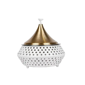 Cazuela de acero recubierta de oro de Venta caliente con diseño de alambre y tapa perfecta para uso de calentador de alimentos en entornos de catering y buffet - Product Image 4