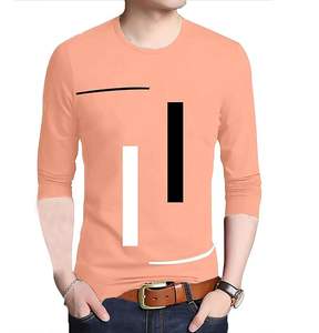 Camiseta de Manga Larga para Hombre, Estilo Vintage, Estampada, Tejida, Ecológica, Tendencia Urbana, Moda de Verano, Venta al Por Mayor - Product Image 5