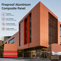 Panneau composite en aluminium brossé ignifuge moderne Alumetal 3 mm 4 mm pour extérieur et intérieur