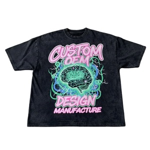 เสื้อยืดโอเวอร์ไซส์พิมพ์ลายกราฟิก Glory Custom ผ้าฝ้าย 100% แขนสั้น สไตล์เทรนดี้ สำหรับสตรีทแวร์ ใส่ได้ทั้งชายและหญิง - Product Image 1