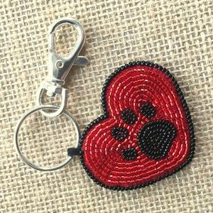 New arrival <b>custom</b> beaded embroidery <b>keychain</b> and seed beads bag accessories handmade seed beads embroidery bag charms - Product Image 3