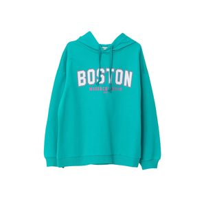 Sudadera de manga larga con capucha de visión de alta calidad para mujer, Sudadera con capucha de lana, peso pesado, estampado personalizado de gran tamaño - Product Image 4