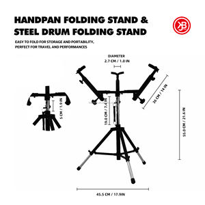 JBK Multifunción Snare Drum Stand Drumstick Almacenamiento Estante Plegable Ajustable Instrumento de Percusión Accesorios - Product Image 4