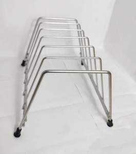 Égouttoir à vaisselle en acier inoxydable argenté support de rangement pour ustensiles de cuisine comptoir décoratif décor de table de maison et de restaurant - Product Image 2