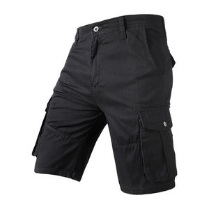 Gran oferta, pantalones cortos Cargo con estampado de logotipo personalizado, pantalones de trabajo ecológicos con seis bolsillos, nuevo diseño, patrón sólido informal - Product Image 4