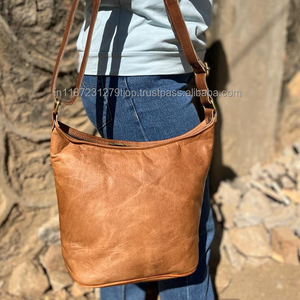 Bolso de mano de cuero de cabra hecho a mano para mujer, bolsa de compras elegante, gran oferta - Product Image 5