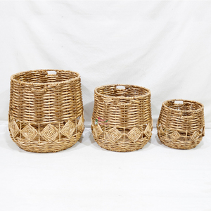 Artex Dong Thap Cestas de almacenamiento de mimbre de jacinto de agua ecológicas hechas a mano para espacio habitable - Product Image 1