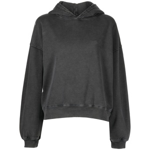 100% Cotton French Terry 380g Oversized Pullover Hoodie <b>Sweatshirt</b> Plus Size Ladies Sport Loose Winter Breathable Quick Dry - Product Image 2