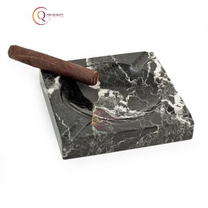 Designer Classic Square Shape White Black Marble Cigar <b>Ashtray</b> Excellent Quality for Bar & Restaurant Smoking Accessories - Product Image 4
