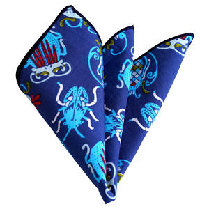 Pañuelo estampado insecto azul y colorido - Product Image 1